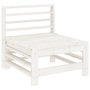 Voir la diapositive 3 : VIDAXL Canapes centraux de jardin 2 pcs blanc bois de pin massif