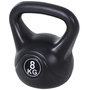 Voir la diapositive 1 : HOMCOM Kettlebell 8 Kg - haltère boule - poignée ergonomique - PVC noir