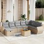 Voir la diapositive 1 : VIDAXL Salon de jardin avec coussins 9pcs melange beige resine tressee