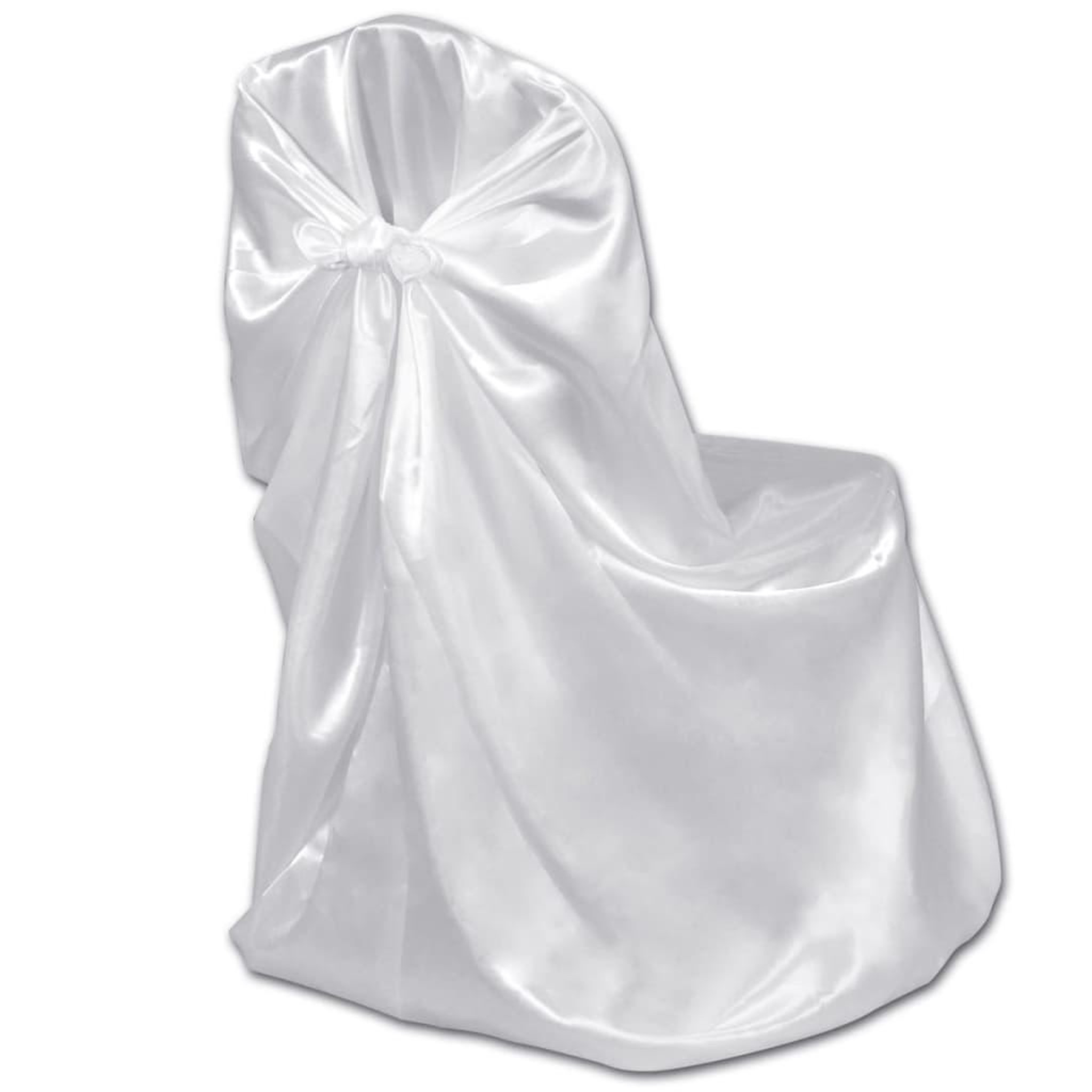 Voir la diapositive 3 : VIDAXL Housses de chaise pour banquet de mariage 12 pcs Blanc