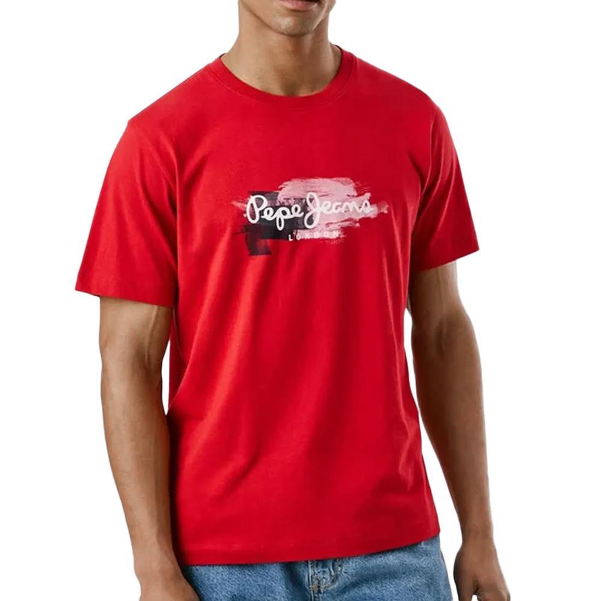 Voir la diapositive 1 : Pepe Jeans T-Shirt Rouge Homme Pepe jeans Trey