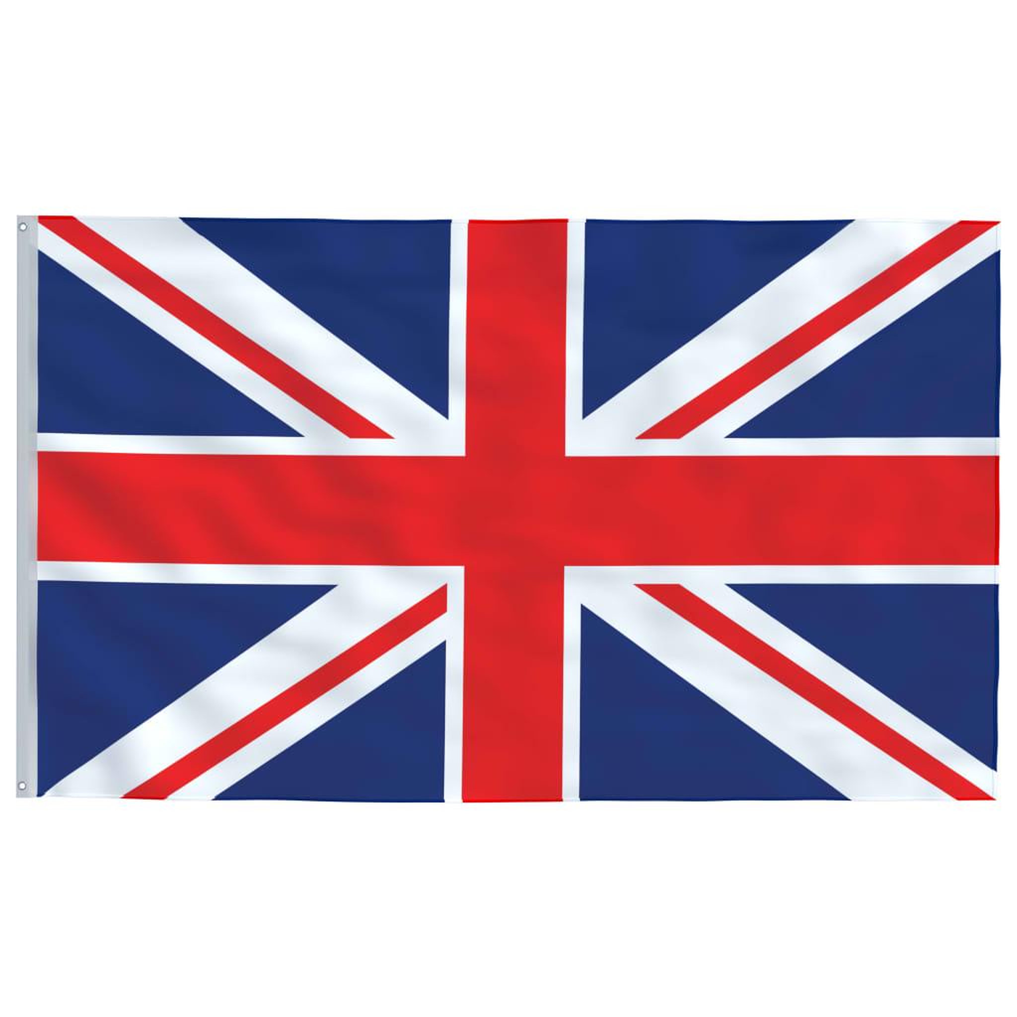 Voir la diapositive 4 : VIDAXL Drapeau du Royaume-Uni et mat 5,55 m Aluminium