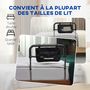 Voir la diapositive 6 : HOMCOM Barre de redressement de lit réglable en hauteur - poignée d'appui pour le lit - barre d'appui de lit avec rangement - acier noir