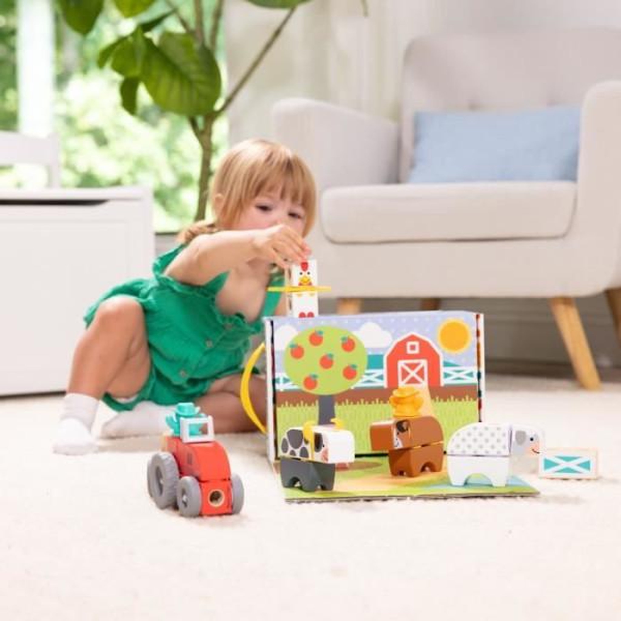 Voir la diapositive 3 : MELISSA & DOUG La ferme - 56 pieces - blockables - mélissa & doug