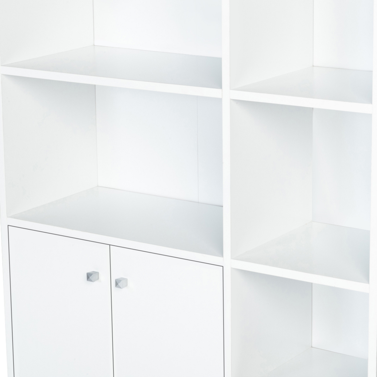 ID MARKET Bibliothèque 2 portes EMMIE scandinave blanc