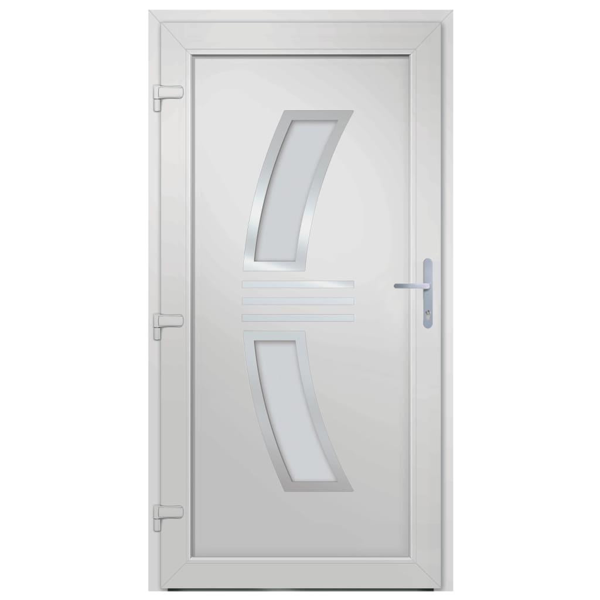 Voir la diapositive 4 : VIDAXL Porte d'entree anthracite 108x200 cm PVC