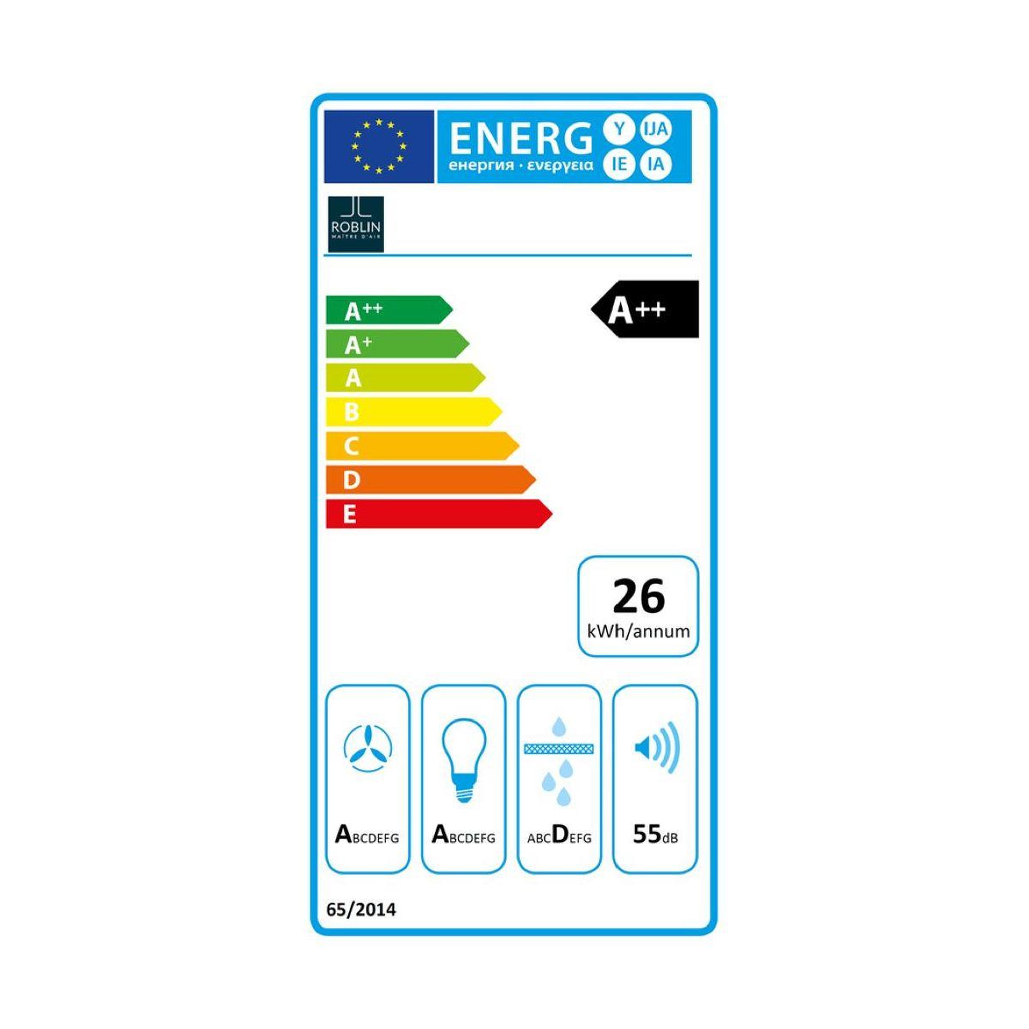 Voir la diapositive 6 : ROBLIN Hotte plafond aqua 900 inox
