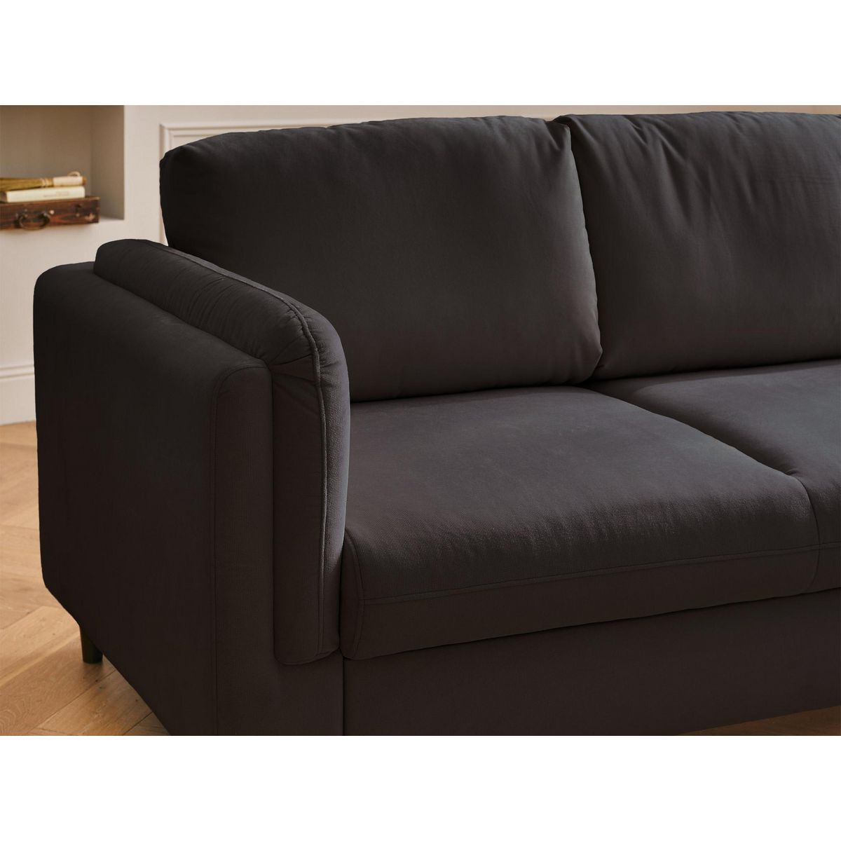 LISA DESIGN Brooke - canapé 3 places - convertible - en velours