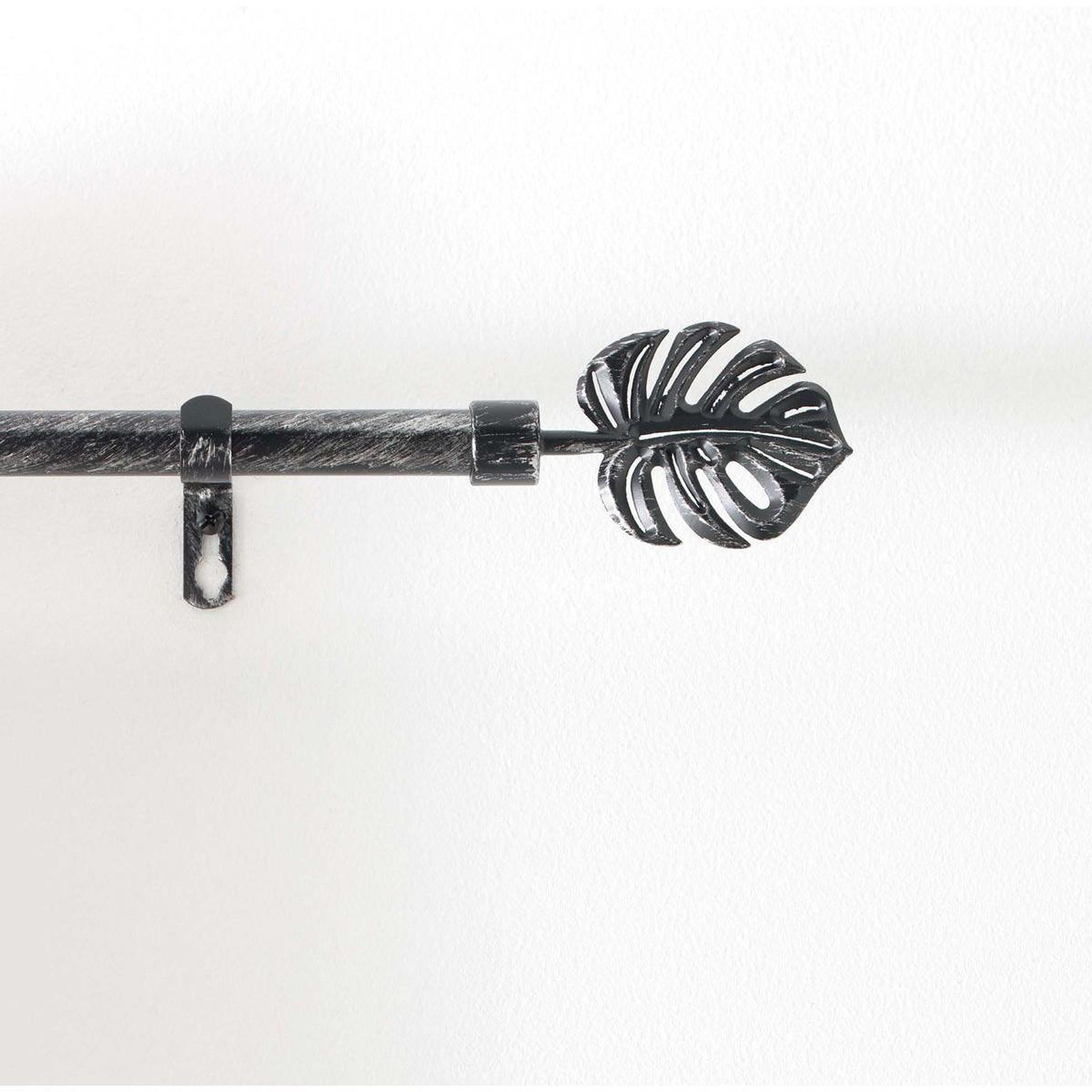 Voir la diapositive 2 : Douceur d'Intérieur Kit tringle déco extensible  tropi  120-210cm noir