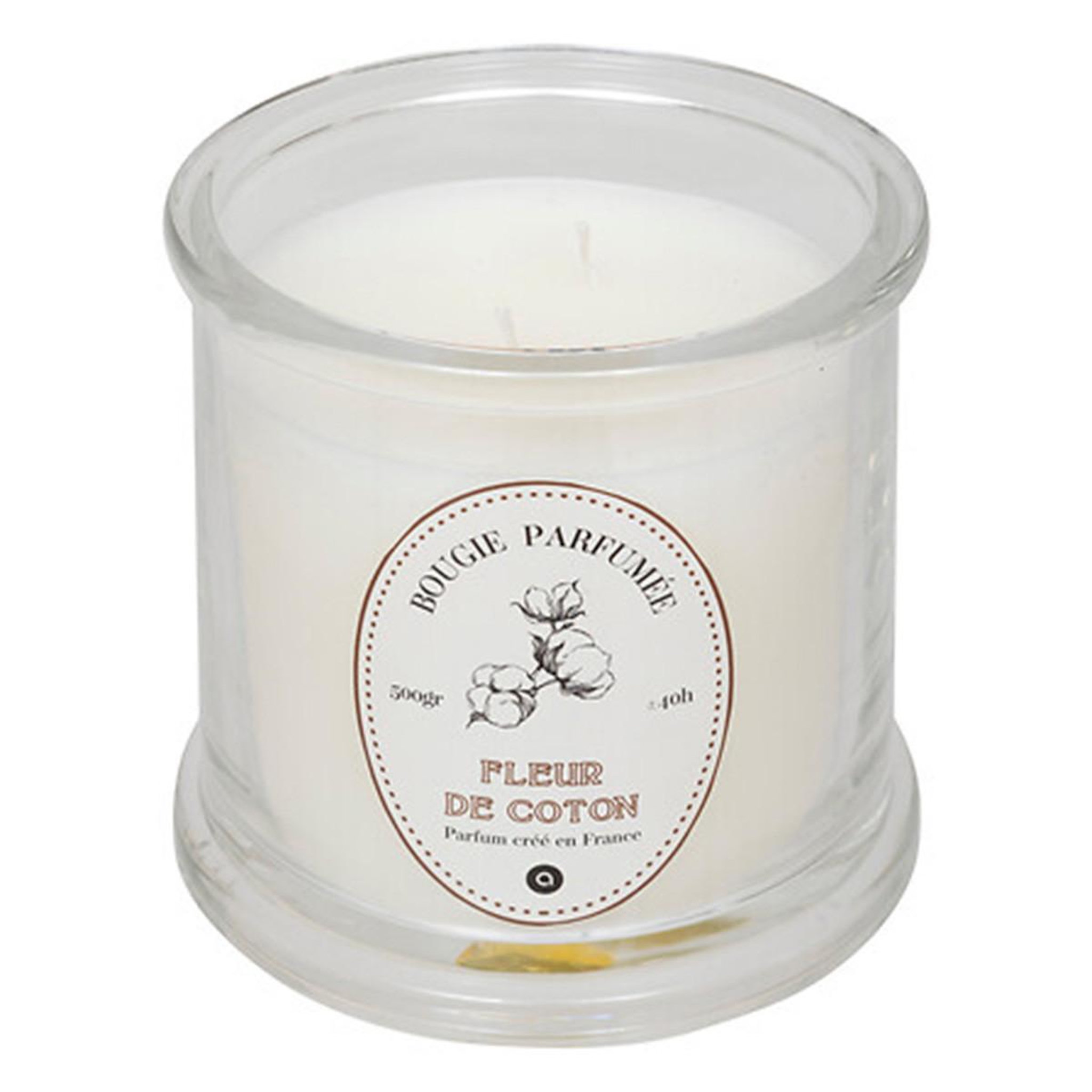 Voir la diapositive 2 : ATMOSPHERA Bougie parfumée  hapo  500g fleur de coton