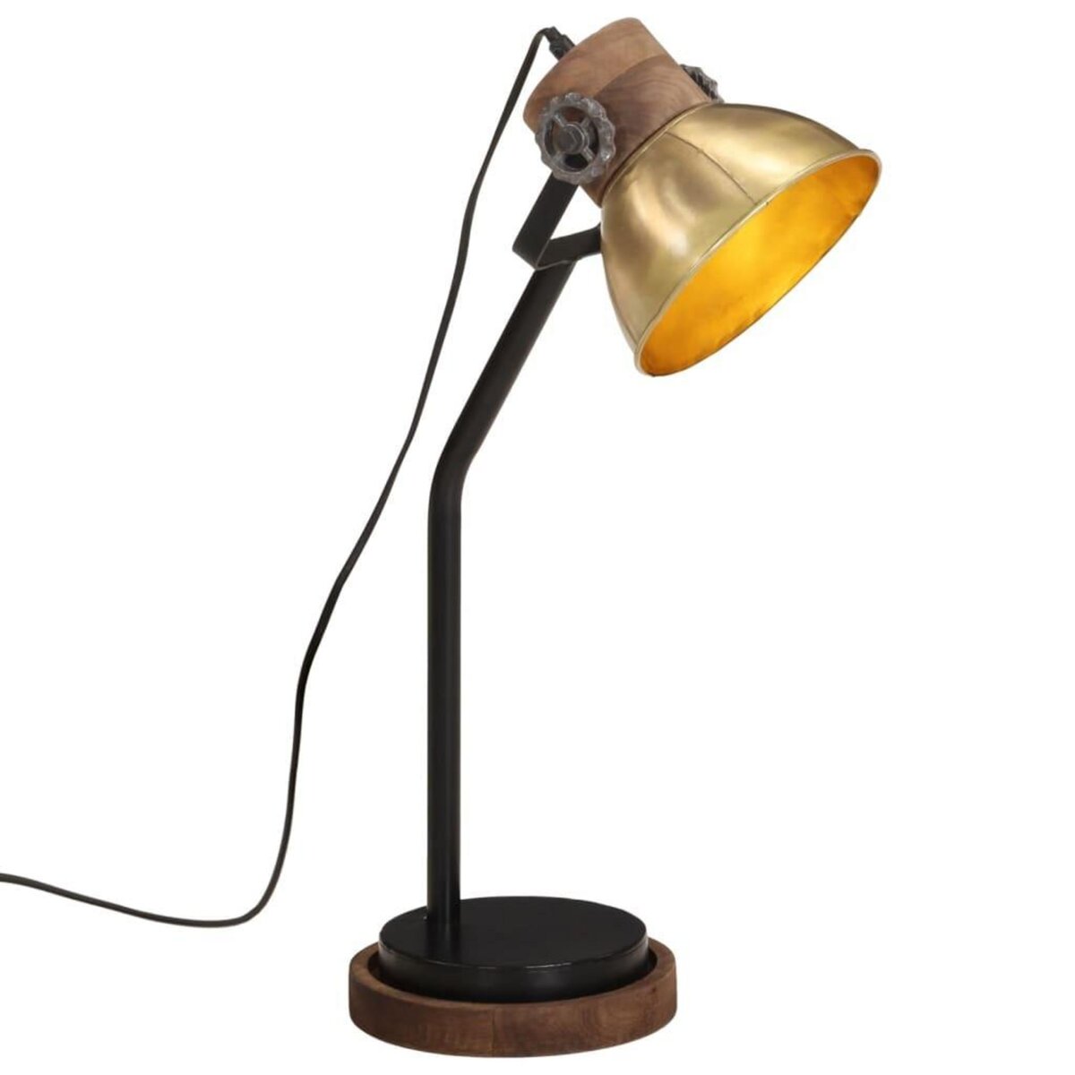 VIDAXL Lampe de bureau 25 W laiton antique 18x18x60 cm E27