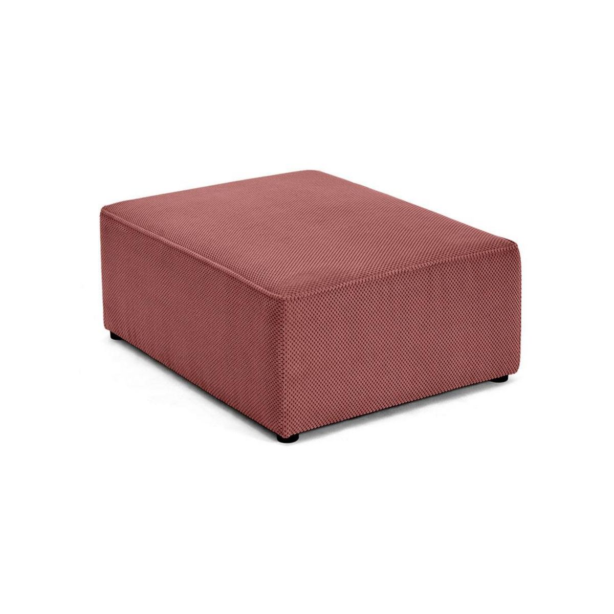BEST MOBILIER Topaze - pouf - en velours texturé