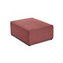 Voir la diapositive 3 : BEST MOBILIER Topaze - pouf - en velours texturé