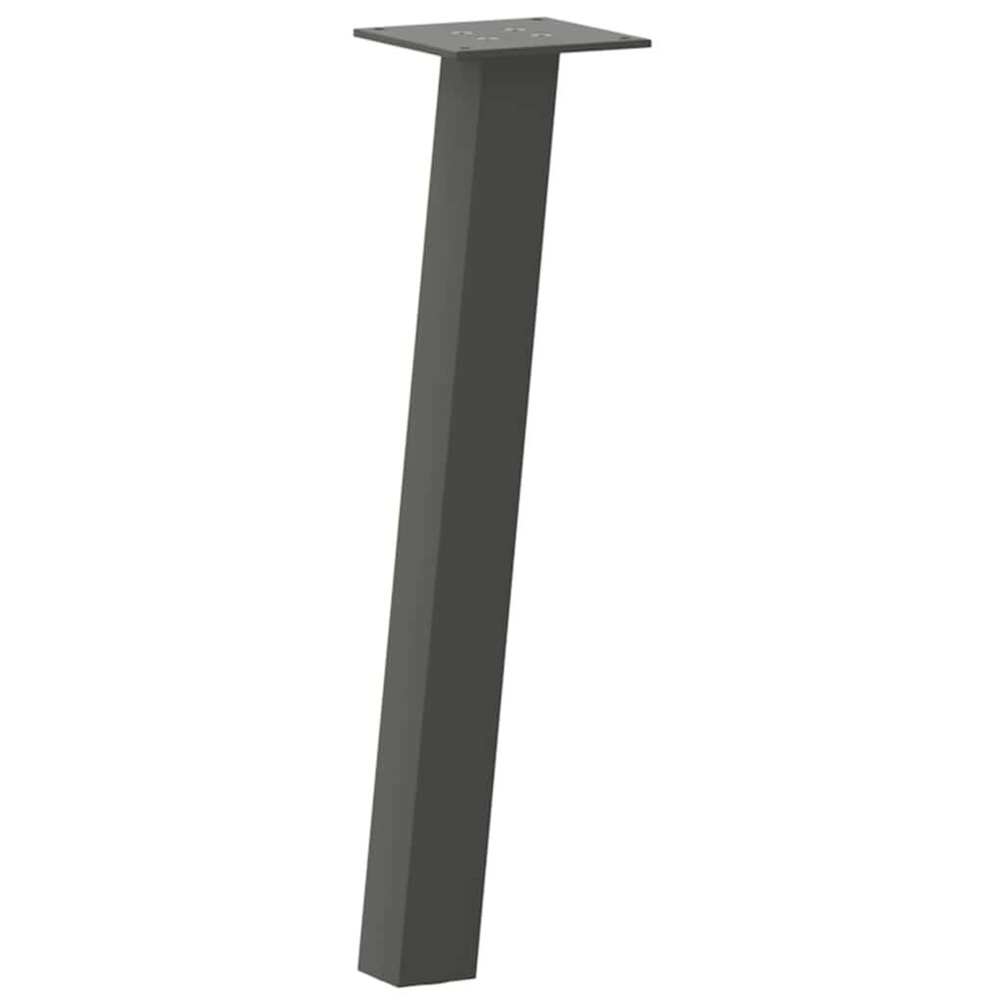 Voir la diapositive 2 : VIDAXL Pieds de table basse 4 pcs anthracite 30 cm acier
