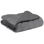 Voir la diapositive 1 : ID MARKET Couverture lestée 150x200 CM CELESTE bicolore gris clair et gris 9 kg
