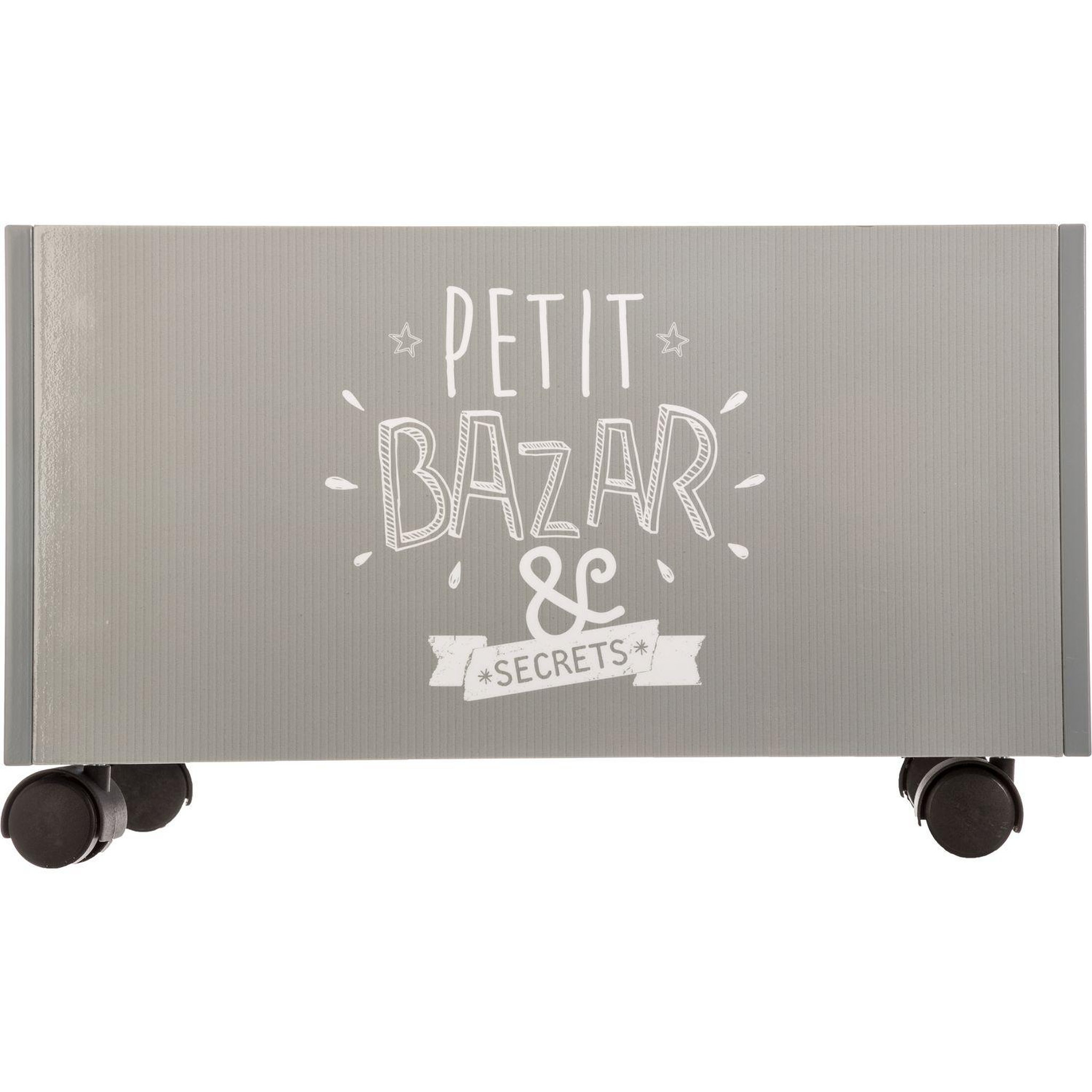 Voir la diapositive 3 : Atmosphera Kids Coffre de rangement à roulettes kids