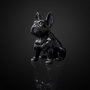 Voir la diapositive 4 : Paris Prix Statuette Déco en Céramique  Bulldog  30cm Noir