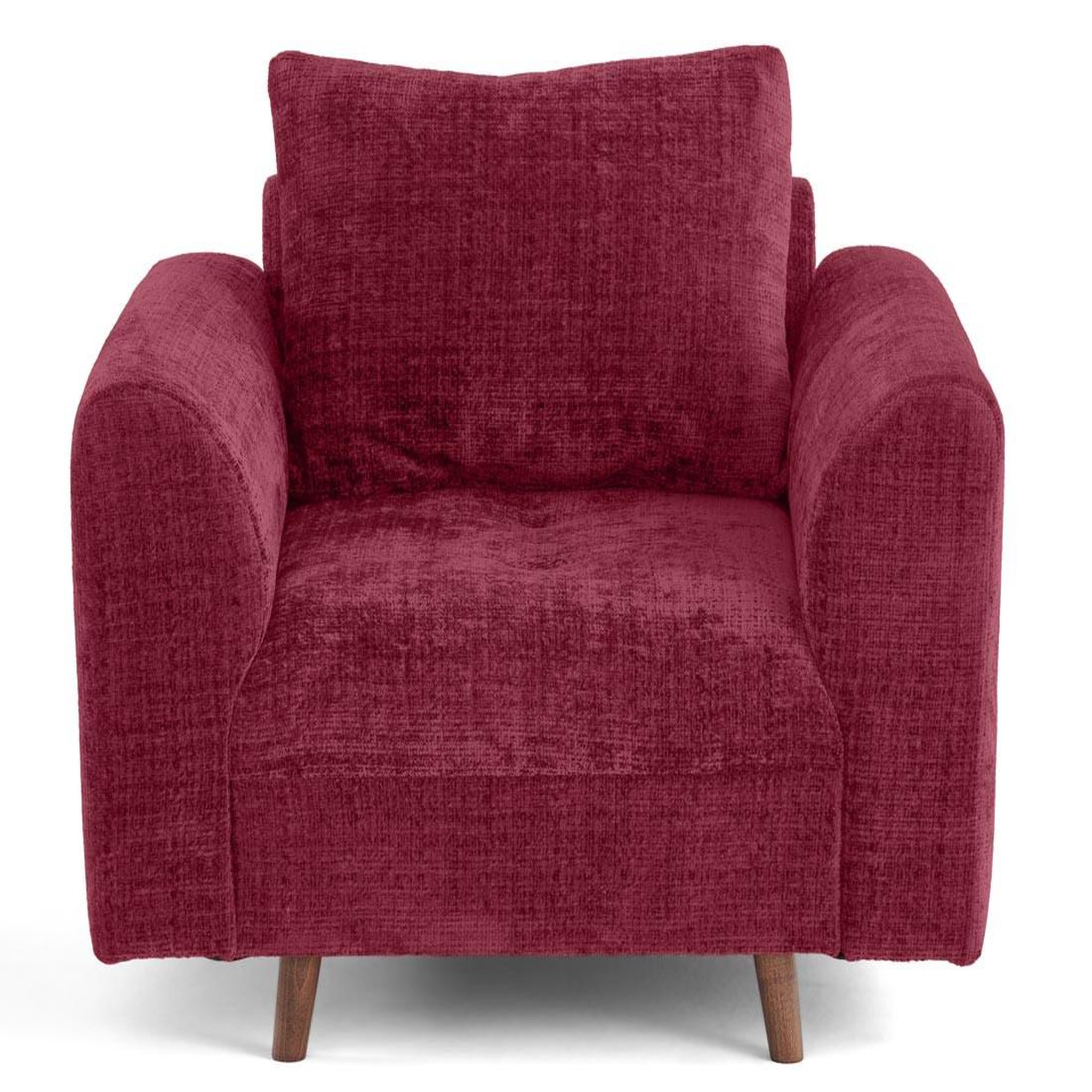 Voir la diapositive 1 : BEST MOBILIER Rune - fauteuil en velours texturé