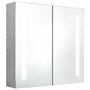 Voir la diapositive 2 : VIDAXL Armoire de salle de bain à miroir LED Gris béton 62x14x60 cm