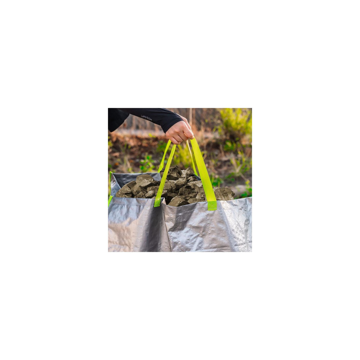 SUAN Sac à gravats - Multiusages - Avec poignées - Contenance : 400 Litres