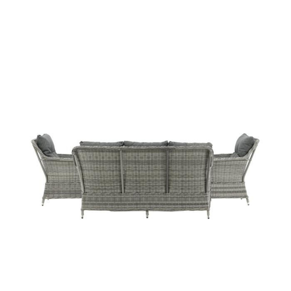 Paris Prix Salon de Jardin  Vikelund  176cm Gris