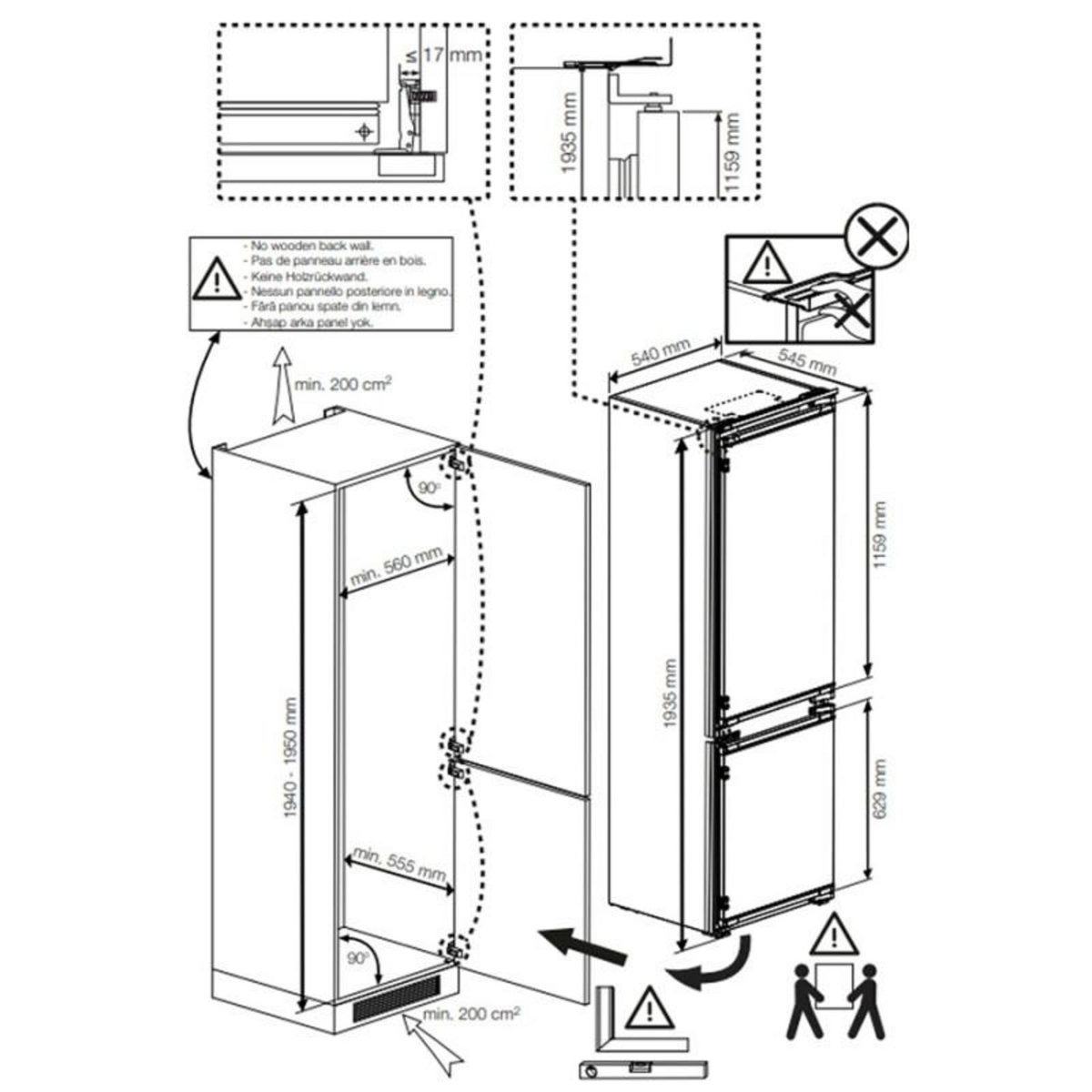 Beko Réfrigérateur 1 porte 60cm 365l blanc - B1RMLNE444W