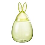 Paris Prix Bocal Design en Verre  Lapin  39cm Vert