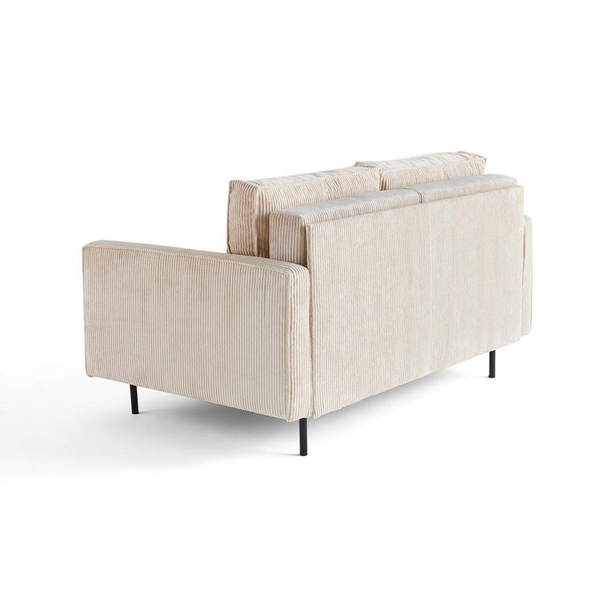 LISA DESIGN Charlie - canapé droit 2 places - en velours côtelé