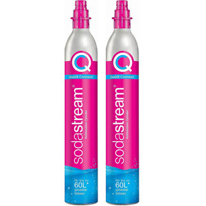 SodaTASTE Cylindres De CO2 Goût - Lot De 4 Pour Machine à Soda, Compatible Quick Connect, Jusqu'à 240L D'eau Pétillante Aromatisée