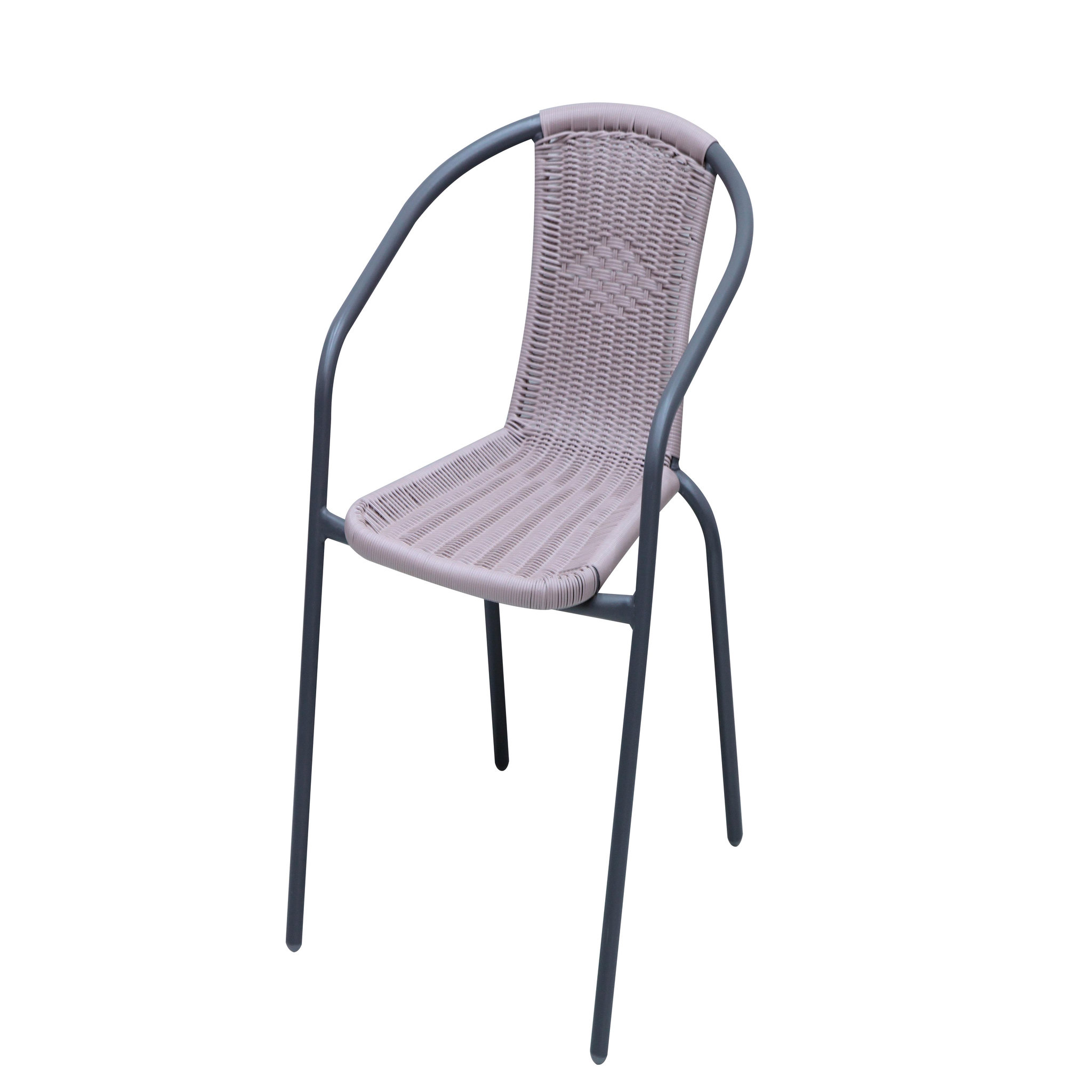 GARDENSTAR Chaise de jardin 53x58x73,7cm gris BISTRO