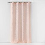 Paris Prix Rideau à Œillets  Arty Line  140x260cm Rose & Argent