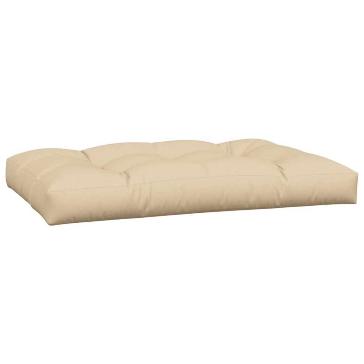 VIDAXL Coussins de palette lot de 2 beige tissu
