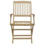 Voir la diapositive 5 : VIDAXL Chaises de jardin pliantes lot de 8 54,5x58x90 cm bois d'acacia