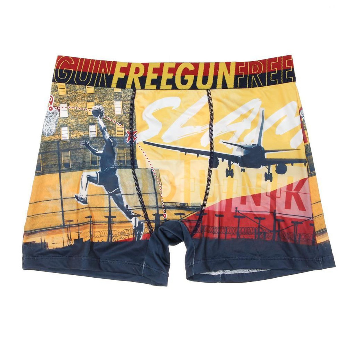 FREEGUN Boxer Rouge/ à Imprimés Homme Freegun BAS
