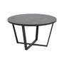 Voir la diapositive 4 : LISA DESIGN Aurora - table basse ronde - effet marbre noir - 77 cm