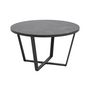 Voir la diapositive 4 : LISA DESIGN Aurora - table basse ronde - effet marbre noir - 77 cm
