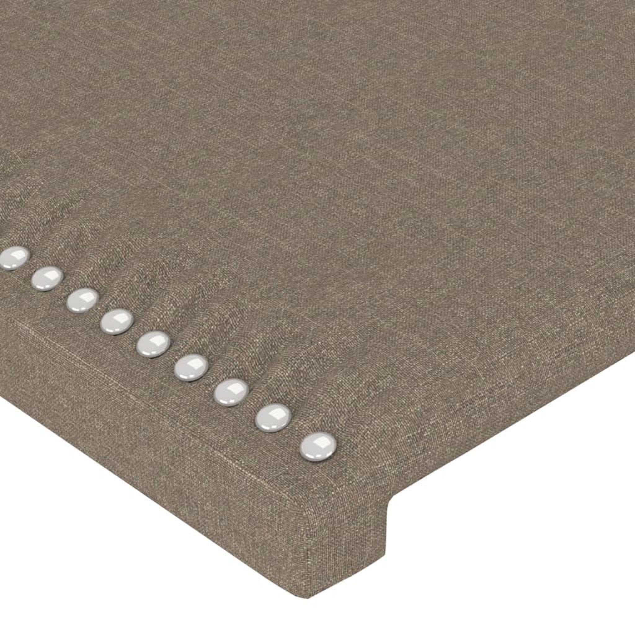 Voir la diapositive 5 : VIDAXL Tete de lit avec oreilles Taupe 83x23x118/128 cm Tissu