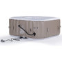 Voir la diapositive 3 : Habitat et Jardin SPA GONFLABLE MONAC EN PVC - 6 PLACES - TAUPE/CREME