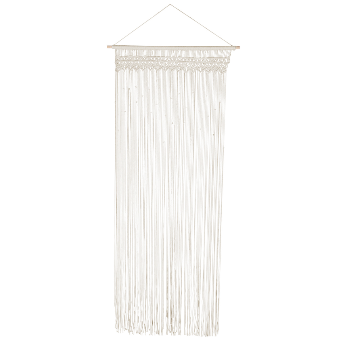 ID MARKET Rideau 90x200 cm bohème macramé