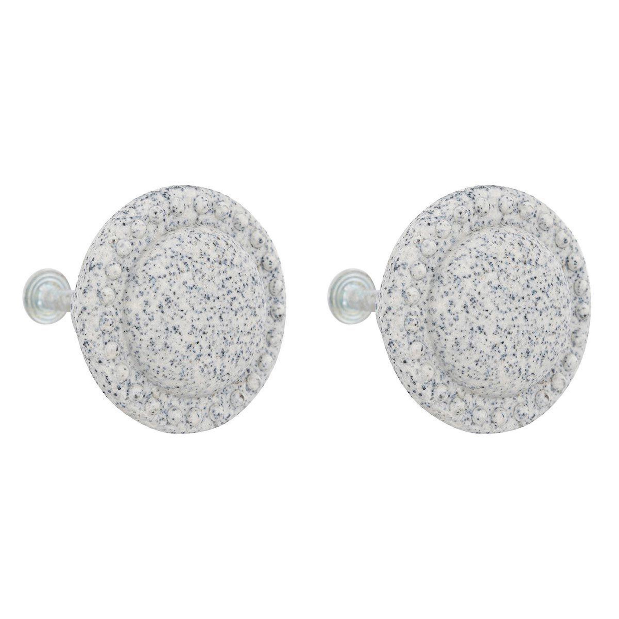 ATMOSPHERA Lot de 2 boutons de meuble  cassidy  4cm gris taupe