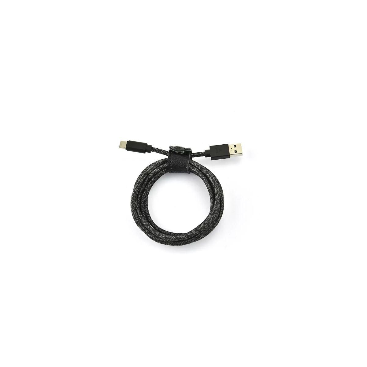 ADEQWAT Câble USB C vers USB 2M tressé Noir