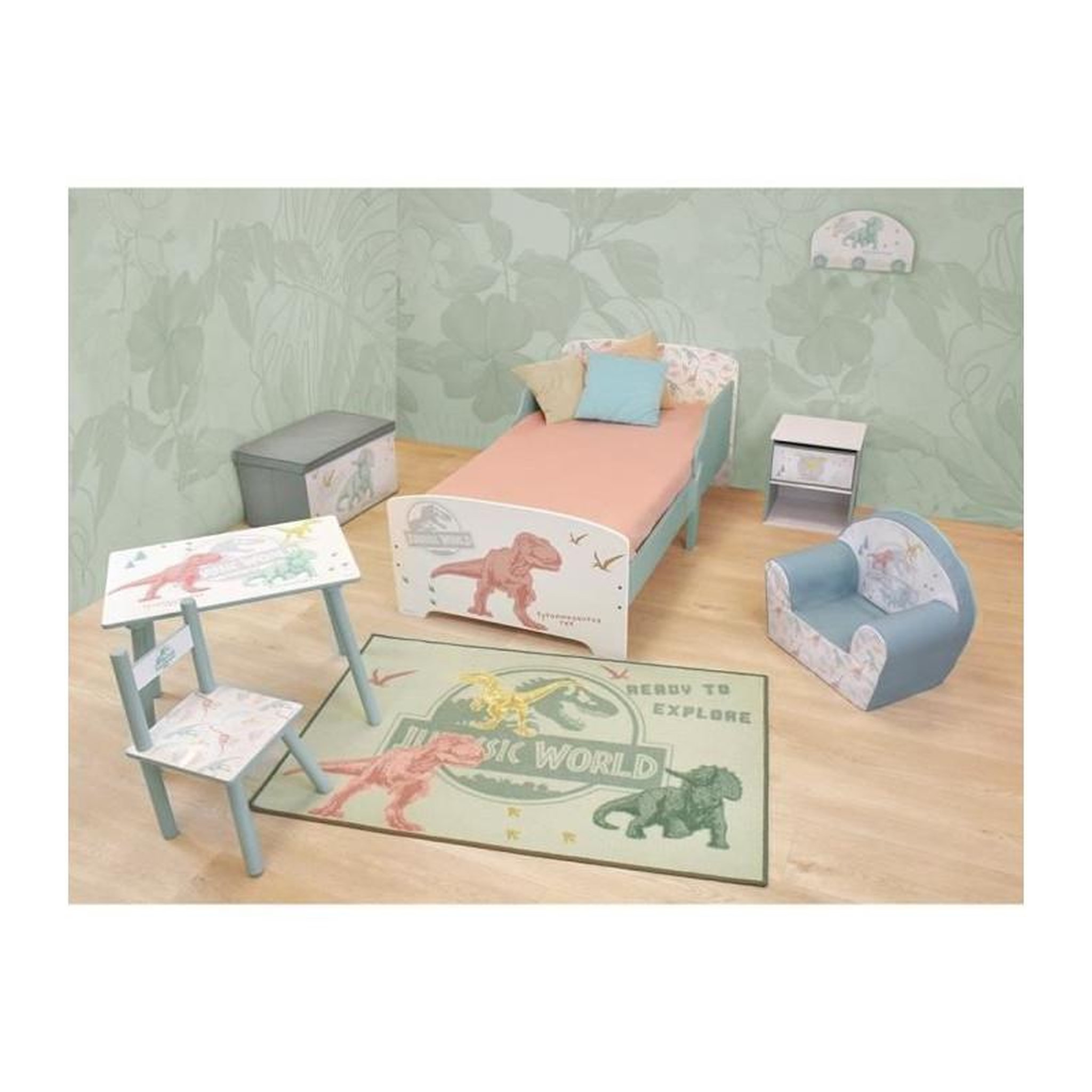 Voir la diapositive 2 : Fun House Tapis de jeu Fun House Jurassic World vert