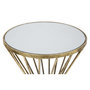 Voir la diapositive 2 : Paris Prix Table d'Appoint Design  Hypnose  70cm Or