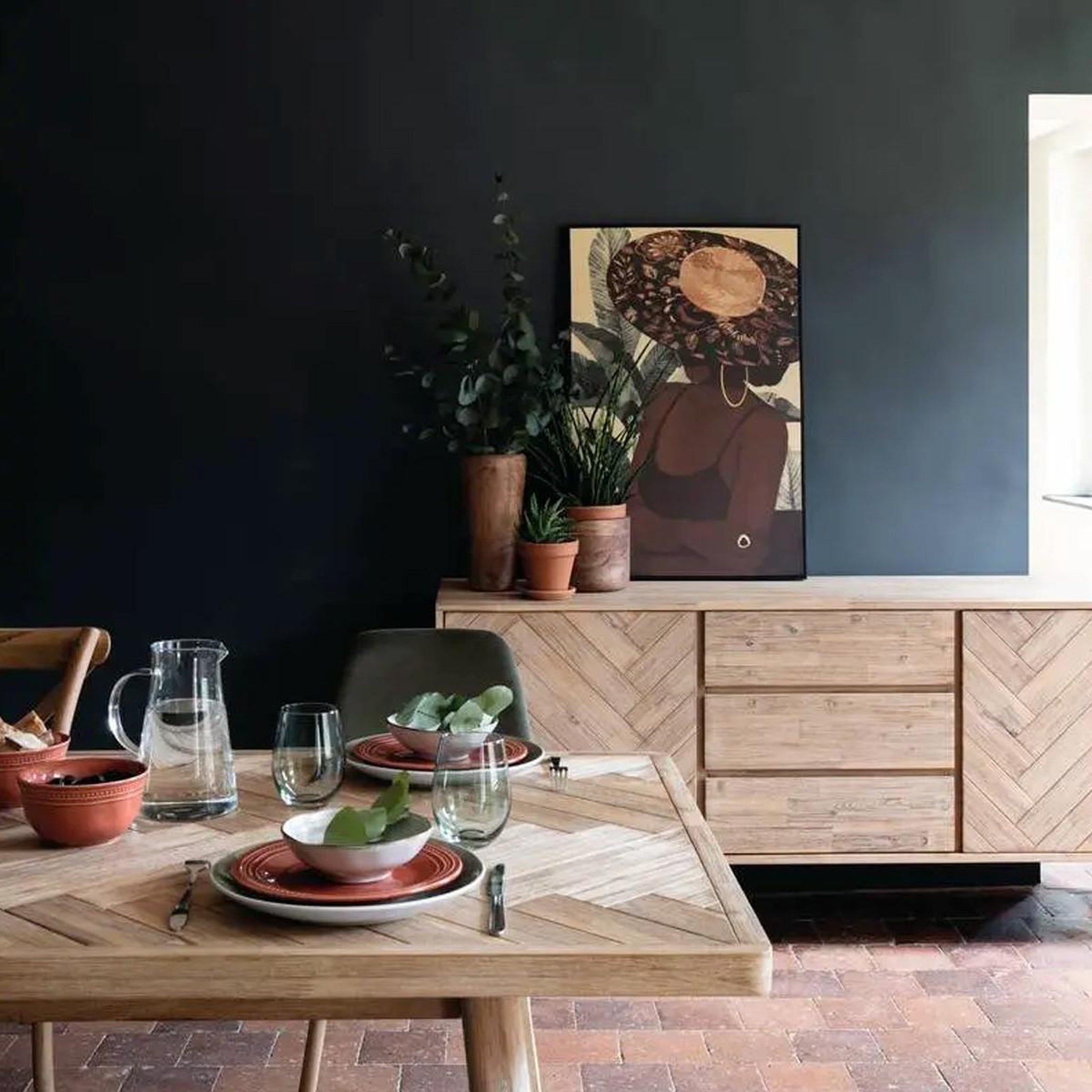 Voir la diapositive 6 : ATMOSPHERA Buffet 2 portes & 3 tiroirs  aeris  180cm beige