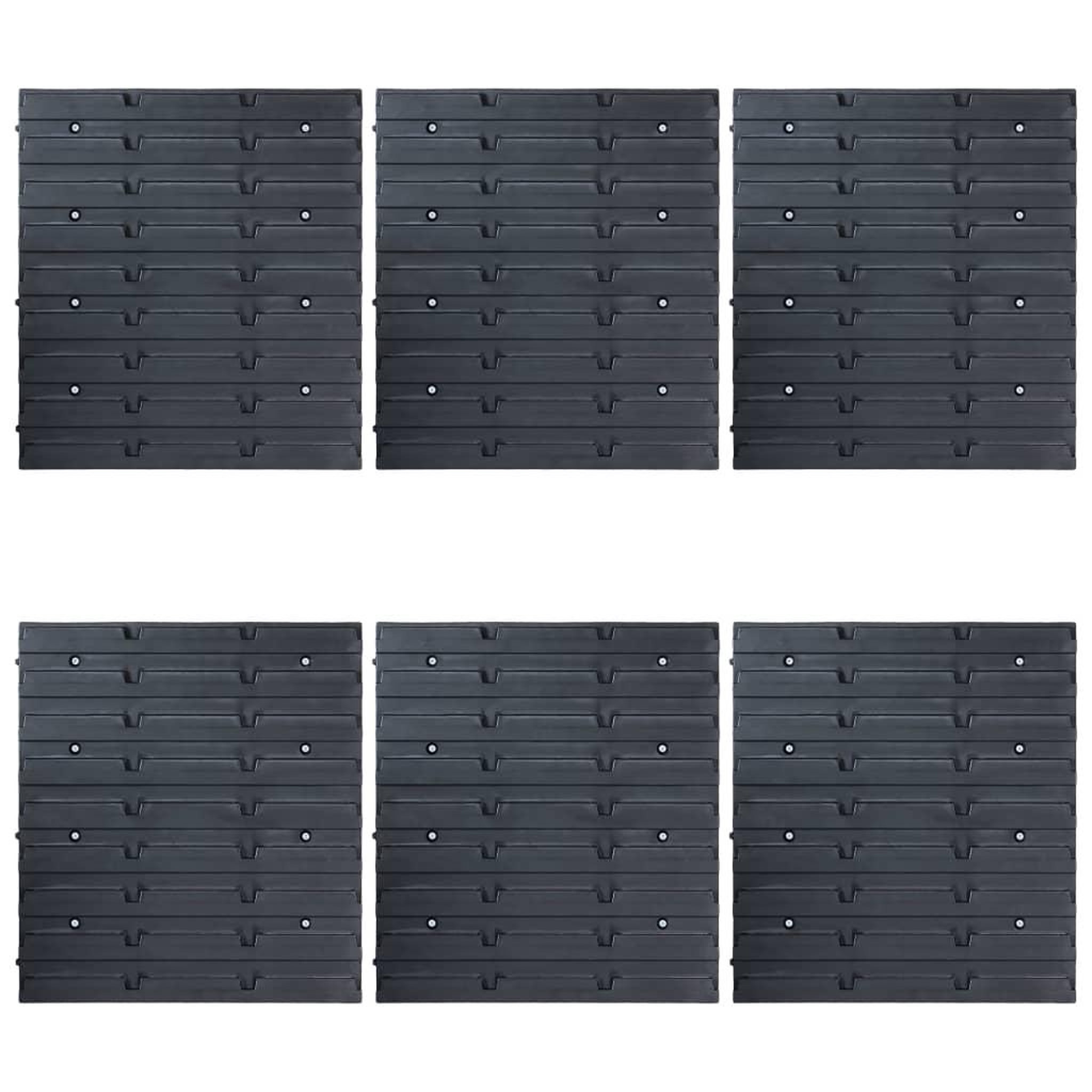 Voir la diapositive 4 : VIDAXL Kit de bacs de stockage avec panneaux muraux 96 pcs Bleu