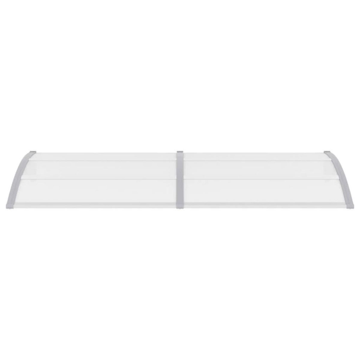 VIDAXL Auvent de porte Gris 240x100 cm Polycarbonate