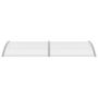 Voir la diapositive 2 : VIDAXL Auvent de porte Gris 240x100 cm Polycarbonate