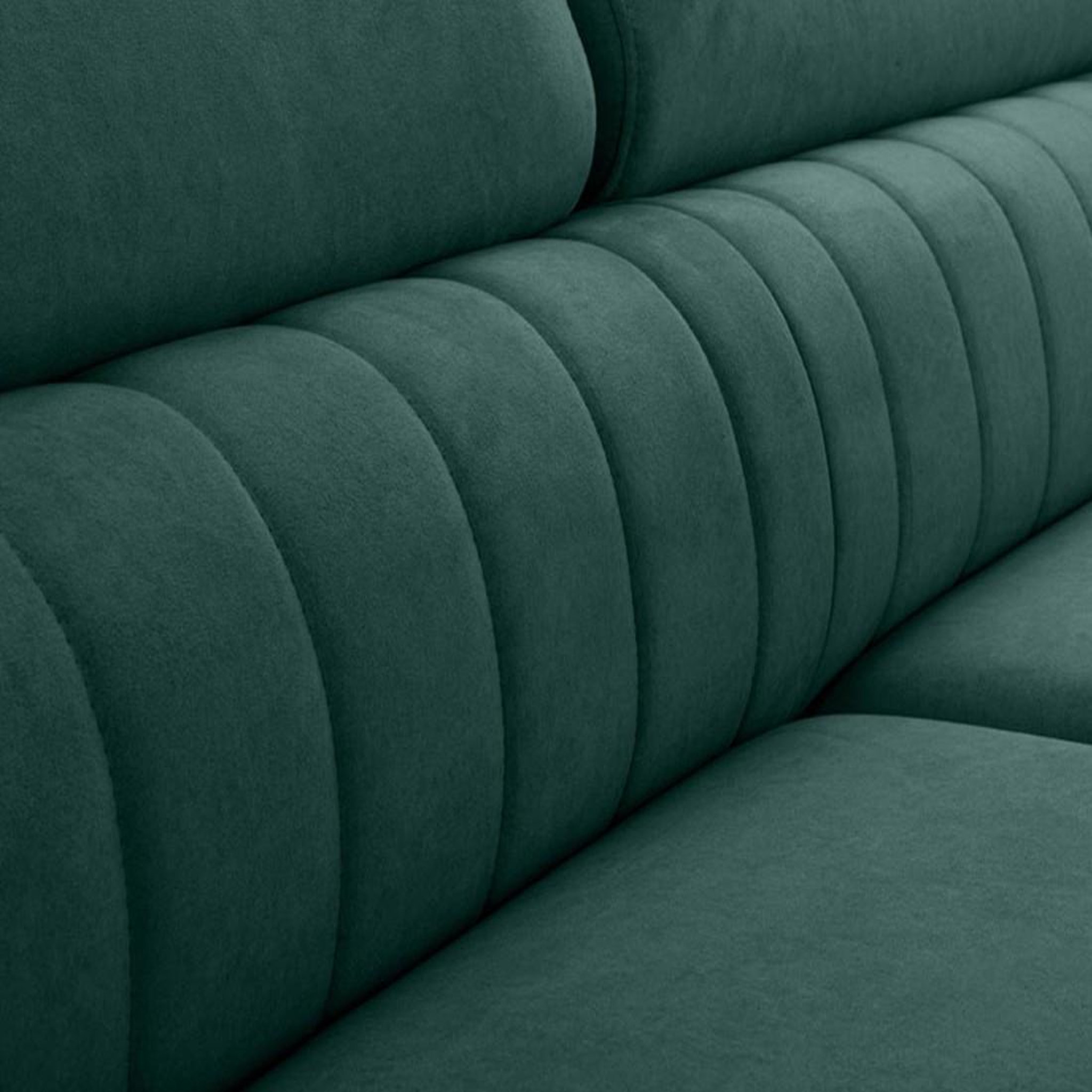 Voir la diapositive 5 : BEST MOBILIER Aneta - canapé d'angle droit 5 places - convertible avec coffre et têtières - en velours
