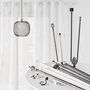 Voir la diapositive 4 : Douceur d'Intérieur Kit de tringle à rideaux extensible Quasar - L210 /L380 cm - Chromé