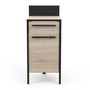 Voir la diapositive 1 : Meuble de cuisine bas 1 porte 1 tiroir style industriel L44cm BRICKHOUSE
